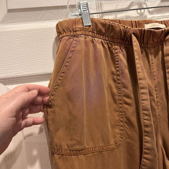 Cynthia‎ Rowley Tan Clay Jogger Pants Women's size Large 100% Lyocell Beach - Picture 2 of 6